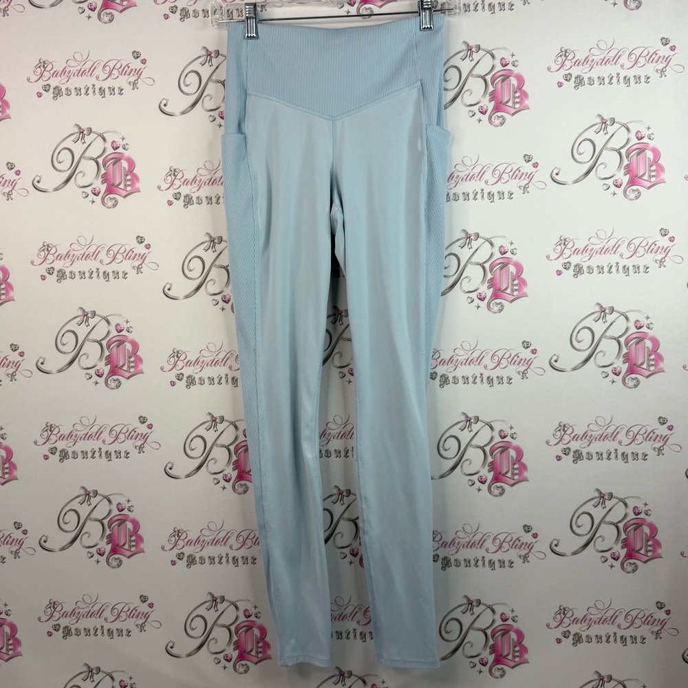 The North Face leggings tights baby blue stretchy Women's Light Blue Leggings